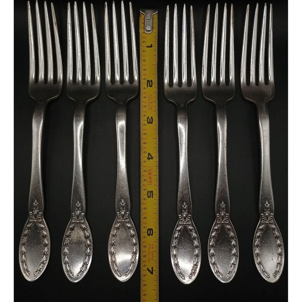Diana (Silverplate, 1910, Monograms) by Alvin - 6 pieces